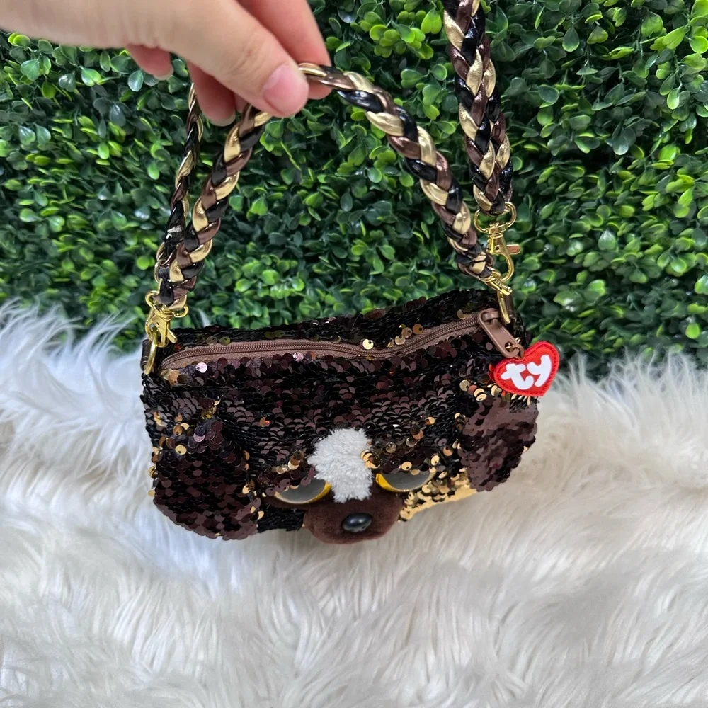 Sequin‎ Dog Face kids Bag nwot collectible